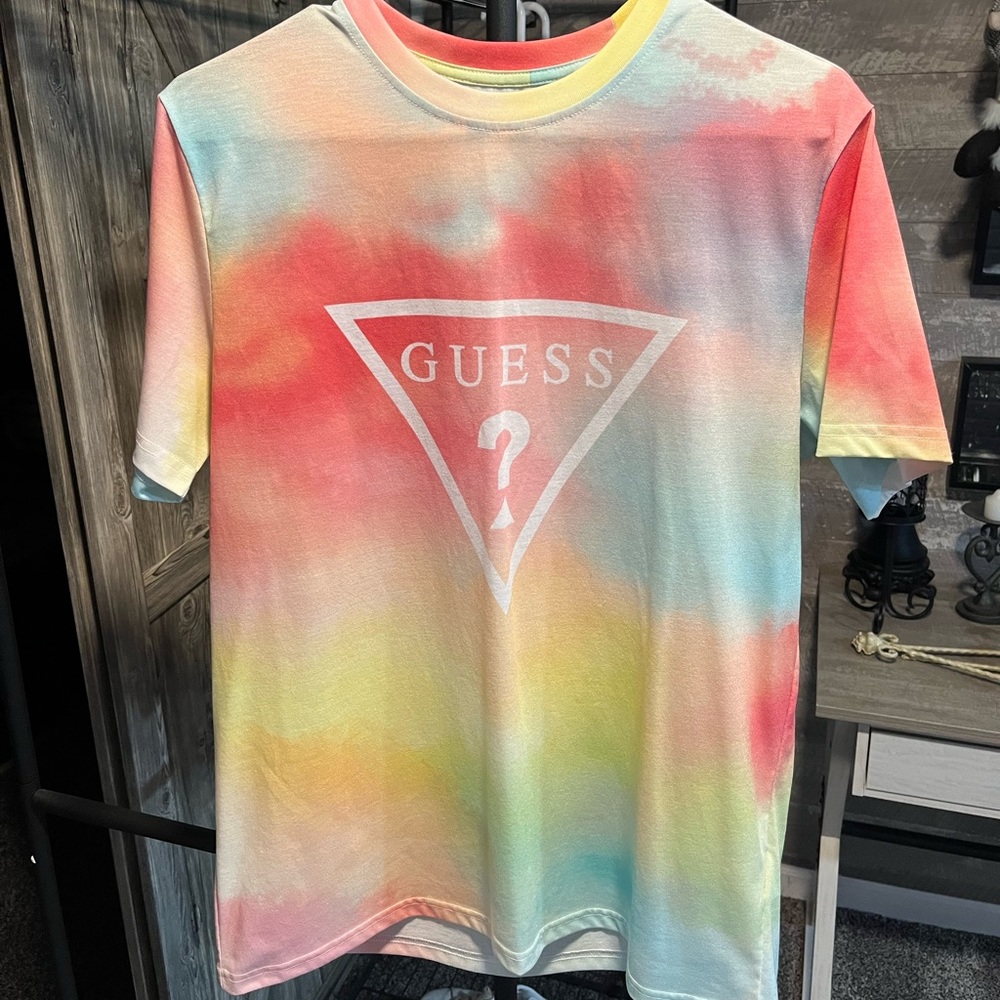 Tie dye Guess T shirt